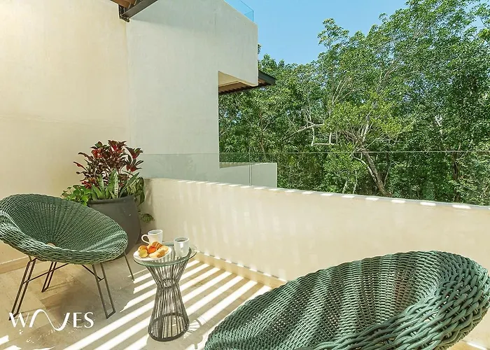 2 Rec. | Roof C/infinity Pool + Jacuzzi | Amplio Apartamento Tulum